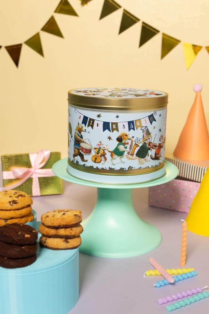 Lata Musical Parabéns 315g